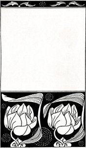 Design til cover af The Woman Who Died, 1914 af Aubrey Beardsley