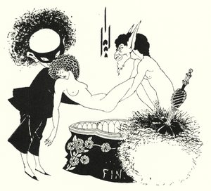 Design til halestykke af Aubrey Beardsley