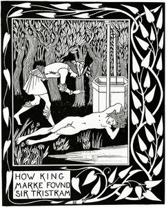 Hvordan King Marke fandt Sir Tristram, illustration fra 