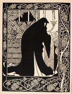 Hvordan dronning Guenever gjorde hende til nonne af Aubrey Beardsley