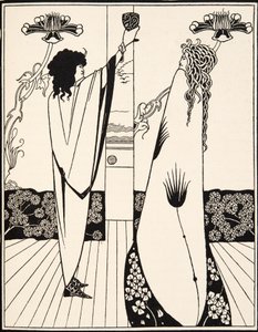 Hvordan Sir Tristram drak kærlighedsdrikken af Aubrey Beardsley