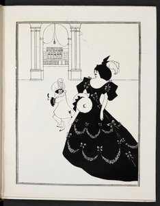Illustration af to figurer af Aubrey Beardsley