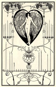 Illustration til The Mirror of Love af Marc-André Raffalovich, 1895 af Aubrey Beardsley