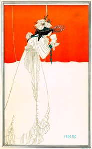 Isolde drikker kærlighedens filter af Aubrey Beardsley (1872-1898) efter operaen af Richard Wagner Tristan og Isolde (Iseult eller Iseut, Yseut, Yseult, Ysolde) - arthurisk keltisk legende - Art Nouveau - chromolitografi (chromolitografi) W. Griggs, The af Aubrey Beardsley