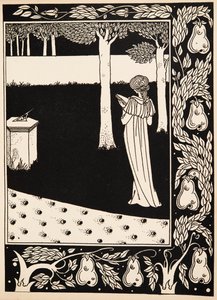 La Beale Isoud på Joyous Gard af Aubrey Beardsley