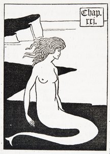 Havfrue. Kapiteloverskrift af Aubrey Beardsley