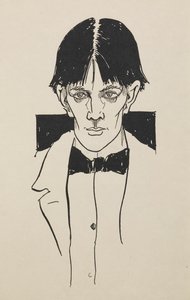 Portræt fra en bog med halvtreds tegninger af Aubrey Beardsley