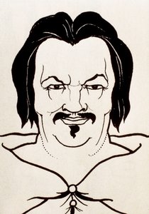 Portræt af Honore de Balzac af Aubrey Beardsley