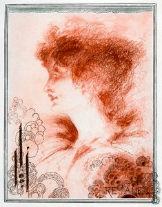 Portræt af en kvinde, 1898. af Aubrey Beardsley