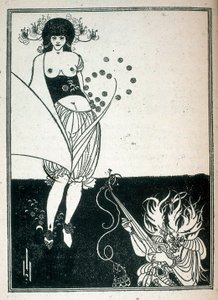 Salome, illustration af stykket skrevet af Oscar Wilde af Aubrey Beardsley