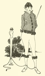 Selvportræt af Aubrey Beardsley