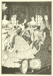 Slaget ved Beaux og Belles af Aubrey Beardsley