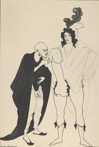 The Examination of the Herald, for The Lysistrata of Aristophanes, ca. 1926. af Aubrey Beardsley