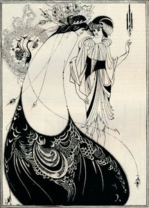 Påfuglepigen, 1893 af Aubrey Beardsley