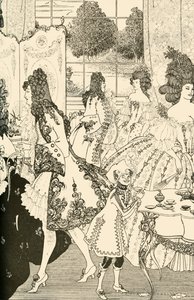 Låsens voldtægt, 1896, 1928. af Aubrey Beardsley