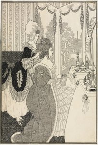 Toilettet, fra The Rape of the Lock af Alexander Pope, ca. 1895-96 (pen og blæk) af Aubrey Beardsley