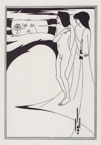 Kvinden i månen, 1893. af Aubrey Beardsley