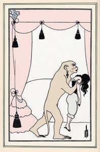Den nye "Assassination in Morgue Street" af Aubrey Beardsley