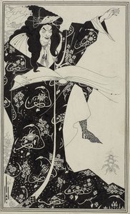 Troldmanden Virgil, ca. 1893 af Aubrey Beardsley