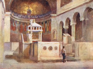 Rom: S Clemente (farvelitografi)