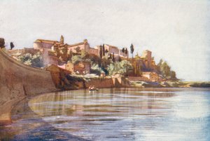 Rom: Aventinen (farvelitografi) af Aubrey Waterfield