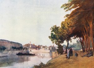 Rom: Marmorata (farvelitografi) af Aubrey Waterfield