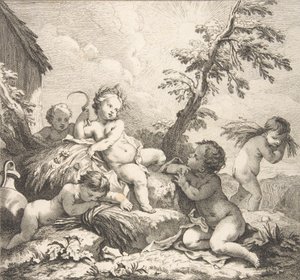 Sommer, 1735 af Audran Benoit II