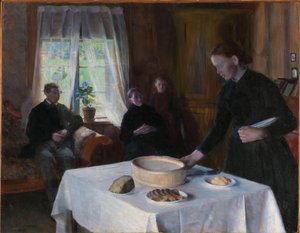 Borddækning af August Eiebakke