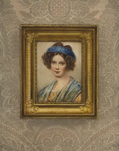 Portræt af Ludwig von Borstells hustru af August Grahl