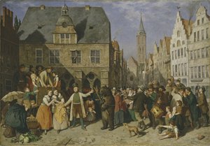 En dansende bjørn, 1865 af August Jernberg