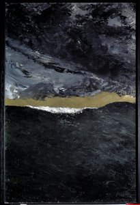 Bølge VII. Maleri af August Strindberg (1849-1912) Ec. Sagsøgt.