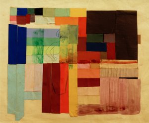 Abstrakt komposition med kvinde af August Macke