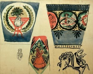 Tre vaser af August Macke