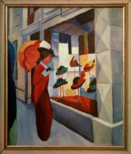 Hatshop (maleri på lærred) af August Macke