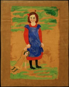 Barn med dukke af August Macke