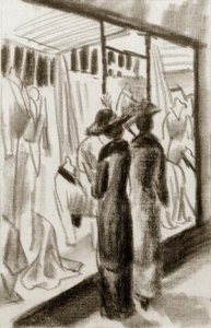 Modebutik i arkaden af August Macke