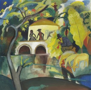 Rokoko. 1912 af August Macke