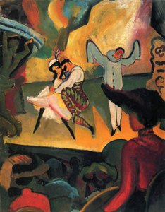 Russisk ballet I af August Macke