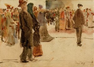 Gadebillede fra Paris af August Macke