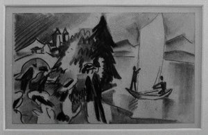 Undersøgelse om gule sejl af August Macke