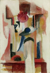 Studie af et lyst butiksvindue, 1913 af August Macke