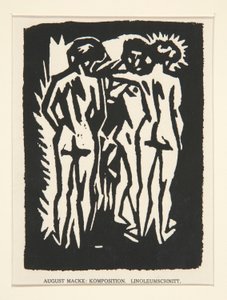 Tre nøgenbilleder af August Macke