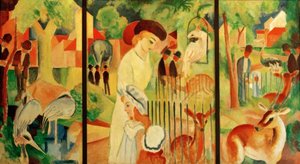 Triptykon: Den store zoologiske have af August Macke