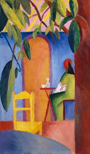 Tyrkisk café af August Macke