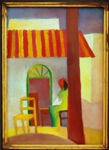 Tyrkisk cafe I af August Macke