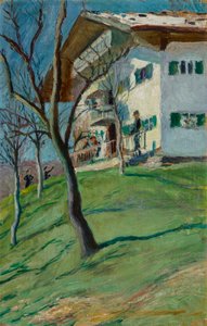 Vores lille hus i Tegernsee af August Macke