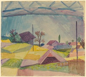 Udsigt over Hilterfingen af August Macke