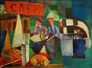 To damer i cafeen af August Macke