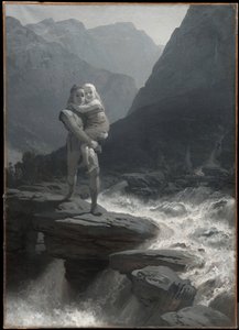 Frithiof og Ingeborg (fra Frithiofs saga) af August Malmström