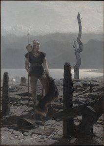 Frithiofs hjemkomst (fra Frithiofs saga) af August Malmström